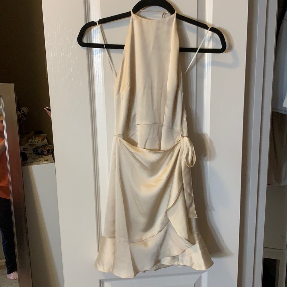 Halter top dress with wrap around skirt